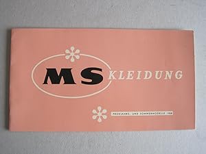 MS Kleidung. Früjahrs- und Sommermodelle 1958. Kollektionskatalog.