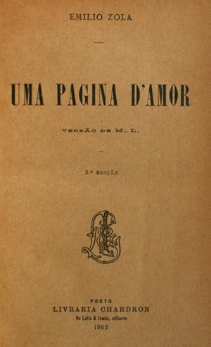 Imagen del vendedor de UMA PAGINA D'AMOR. a la venta por Livraria Castro e Silva