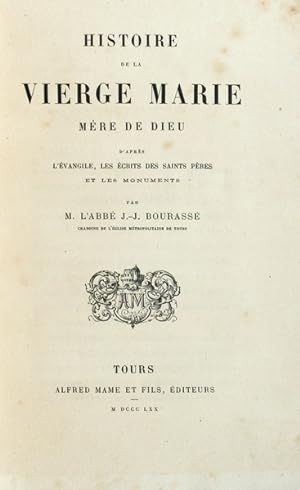 Bild des Verkufers fr HISTOIRE DE LA VIERGE MARIE, MRE DE DIEU. zum Verkauf von Livraria Castro e Silva