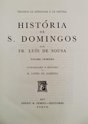 HISTÓRIA DE S. DOMINGOS. [4.ª EDIÇÃO]