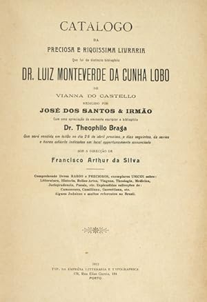 CATALOGO DA LIVRARIA QUE FOI DO DR. LUIZ MONTEVERDE DA CUNHA LOBO.