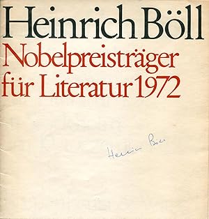 Heinrich Böll Autograph | signed programmes / books