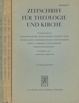Bild des Verkufers fr Zeitschrift fr Theologie und Kirche, 67. zum Verkauf von Fundus-Online GbR Borkert Schwarz Zerfa