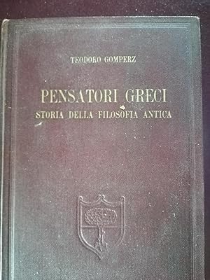 Pensatori greci storia della filosofia antica