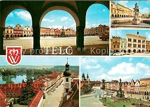 Postkarte Carte Postale 73739892 Telc CZ Mestskapamatkova rezervace