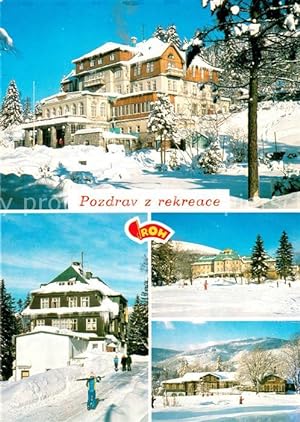 Postkarte Carte Postale 73742211 Spindleruv Mlyn Spindlermuehle Horske rekreacni stredisko s rado...
