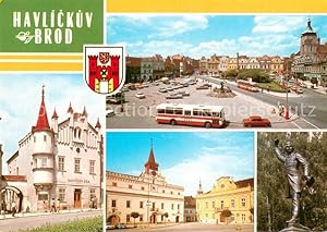 Postkarte Carte Postale 73742703 Havlickuv Brod Nemecky Brod Namesti Cs armady Havlickuv dum Star...