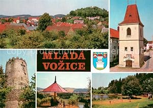 Postkarte Carte Postale 73742517 Mlada Vozice Jung Woschitz CZ Panorama Hradem Barokni zamek z do...