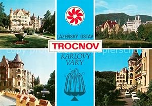 Seller image for Postkarte Carte Postale 73743220 Karlovy Vary Karlsbad Lazensky ustav Trocnov Ubytovaci domy Brno Vysehr for sale by Versandhandel Boeger