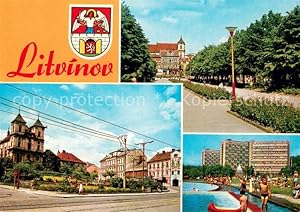 Postkarte Carte Postale 73743228 Litvinov Oberleutensdorf CZ Teilansichten Schwimmbad