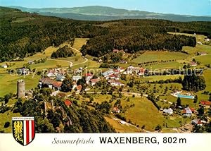 Postkarte Carte Postale 73745947 Waxenberg Oberneukirchen Fliegeraufnahme mit Ruine Waxenberg Wax...