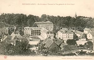 Postkarte Carte Postale 13746741 Bourbon-Lancy Etablissement Thermal et vue générale de Saint Lég...
