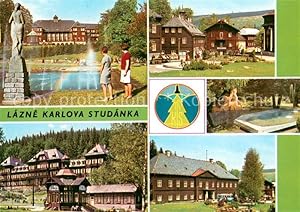 Postkarte Carte Postale 73747971 Karlova Studanka Lecebny ustav Libuse Centrum lazni Lazensky par...