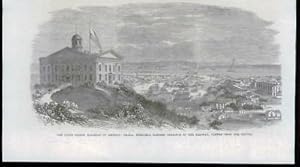 Seller image for 1869 Antique Print - NEBRASKA OMAHA UNION PACIFIC RAILROAD CAPITOL (052B) for sale by Antique Paper Company