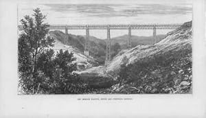 Seller image for 1875 Antique Print - DEVON CORNWALL Railway Meldon Viaduct (59) for sale by Antique Paper Company