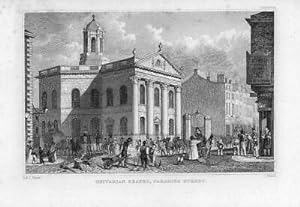 Immagine del venditore per 1830 Antique Print Lancashire LIVERPOOL Unitarian Chapel Paradise Street (58) venduto da Antique Paper Company