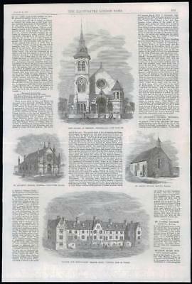 Bild des Verkufers fr 1869 Antique Print - CHURCHES SWITZERLAND SOUTH AFRICA VANCOUVER ISLAND (033) zum Verkauf von Antique Paper Company