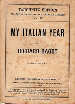 Imagen del vendedor de My Italian Year (1911) a la venta por Richard Beaton