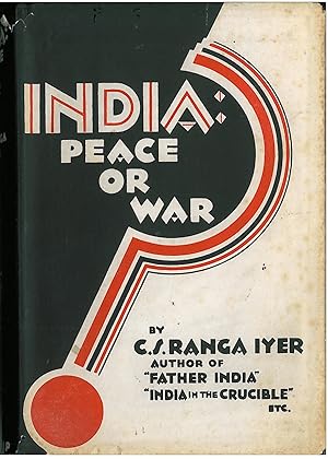 Seller image for India, Peace or War? for sale by Qwertyword Ltd