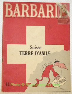 Bild des Verkufers fr Barbarie. Mensuel de Bandes Dessines. Octobre 1974. Spcial Avenir. Suisse Terre d'Asile. zum Verkauf von Bouquinerie du Varis
