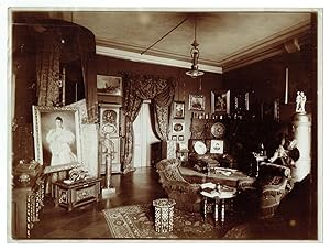 Rudolstadt, Aufnahme eines Salons auf der Heidecksburg, um 1890 + Beigabe