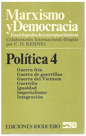 Bild des Verkufers fr Marxismo y democracia, Poltica 4. Guerra Fra-Integracin zum Verkauf von Librera Dilogo