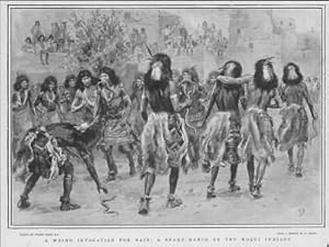 Seller image for 1902 Antique Print - AMERICA Arizona Moqui Indians Snake Dance Rain (10) for sale by Antique Paper Company