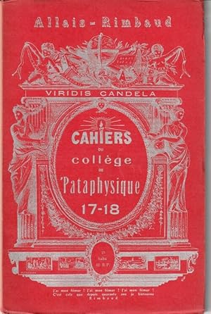 Seller image for Cahiers du Collge de Pataphysique 17-18 : Exposition Alphonse Allais - Arthur Rimbaud. for sale by Librairie Victor Sevilla