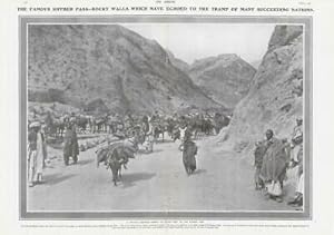 Seller image for 1908 - INDIA PAKISTAN KHYBER PASS ALI MUSJID FORT CAMEL CARAVAN YAKS (DP21) for sale by Antique Paper Company