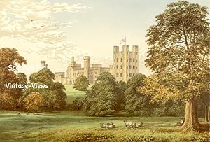 Penrhyn Castle Bangor Carnarvonshire Wales COLOR PRINT