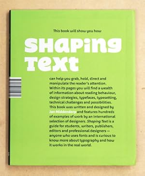 Seller image for Shaping Text: Type, Typography and the Reader. for sale by antiquariat peter petrej - Bibliopolium AG