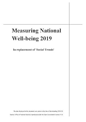 Seller image for Measuring National Well-being 2019: In replacement of Social Trends for sale by WeBuyBooks