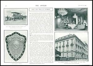 Seller image for 1903 CARS Great Western Railway AUSTRIA Vienna British Embassy DECORATIVE (134) for sale by Antique Paper Company