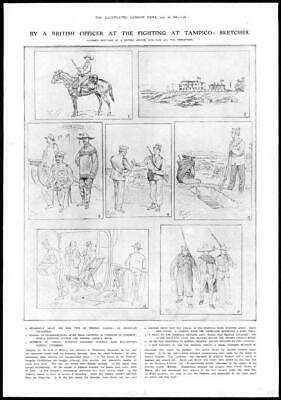 Seller image for 1914 - MEXICO Fighting Tampico Cavalryman Rebels Urzumendi (170) for sale by Antique Paper Company