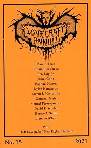 Bild des Verkufers fr Lovecraft Annual Number 15 (2021) zum Verkauf von Ziesings