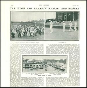 Seller image for 1902 CRICKET Eton Harrow Match Luncheon Interval HENLEY Fair Maid Perth (03) for sale by Antique Paper Company