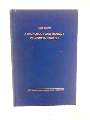 Imagen del vendedor de A Phonology And Prosody Of Modern English a la venta por World of Rare Books