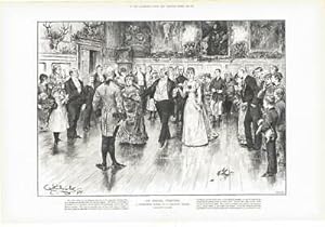 Seller image for 1891 CHRISTMAS Dance Country House Squire Quadrille Housekeeper Ladys Maid (01) for sale by Antique Paper Company