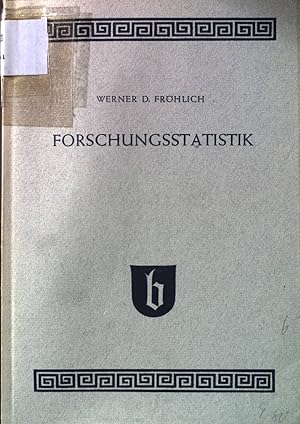 Seller image for Forschungsstatistik: eine Einfhrung fr Psychologen, Soziologen und Pdagogen. for sale by books4less (Versandantiquariat Petra Gros GmbH & Co. KG)