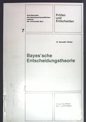 Immagine del venditore per Bayes'sche Entscheidungstheorie. Prfen und Entscheiden ; Bd. 7 venduto da books4less (Versandantiquariat Petra Gros GmbH & Co. KG)
