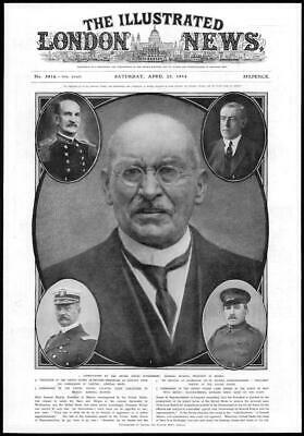 Seller image for 1914 * PORTRAITS General Huerta Mexico Admiral Mayo Badger (246) for sale by Antique Paper Company