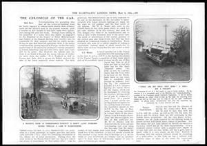 Seller image for 1915 Antique Print MOTOR CAR Dainty Standard Lanchester Cantilever Accident 55 for sale by Antique Paper Company