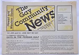 The Gay Community News: Hawaii and Western States (Vol. 18 No. 4, April 1991) (Honolulu, Hawaii G...