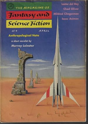 Image du vendeur pour The Magazine of FANTASY AND SCIENCE FICTION (F&SF): April, Apr. 1957 mis en vente par Books from the Crypt