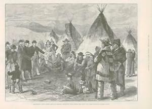 Seller image for 1890 - Antique Print AMERICA North American Indians Reserves (075) for sale by Antique Paper Company