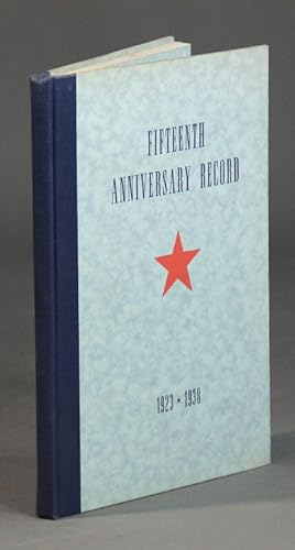 Fifteenth anniversary record of the Chesapeake Bay Fleet I.S.C.Y.R.A. (1923-1938)
