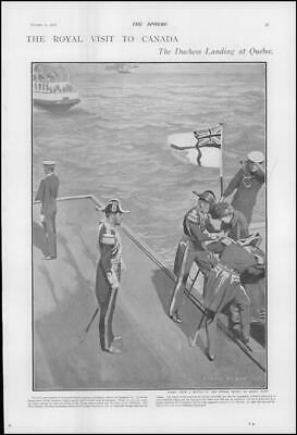 Bild des Verkufers fr 1901 CANADA Quebec Duke Duchess Cornwall Landing St Lawrence River (46) zum Verkauf von Antique Paper Company