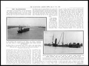 Seller image for 1914 - MEXICO Tampico Harbour Rebels Gun-Boat Vera Cruz (138) for sale by Antique Paper Company