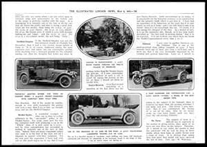 Seller image for 1914 - MOTOR-CAR Rochet-Schneider Lanchester Vitesse Rover (117) for sale by Antique Paper Company