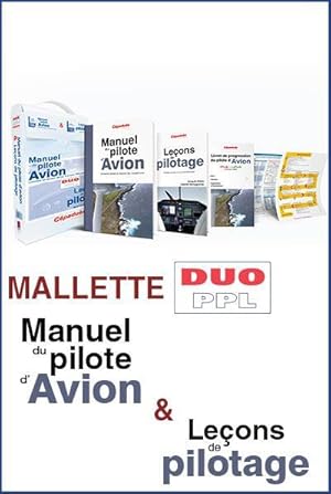 mallette duo ppl : le manuel du pilote d'avion 19e ed + lecons de pilotage 6e ed